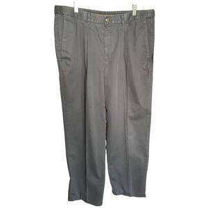 Haggar gray dress pants Select no-iron cotton 36 x 30